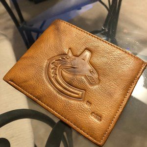 Genuine Leather Vancouver Canucks Wallet